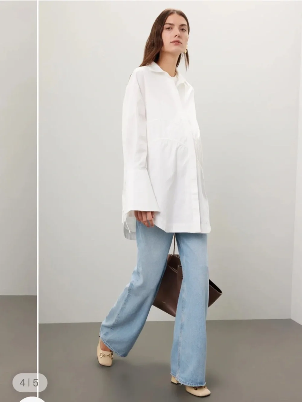 Citizens Of Humanity Paloma Baggy Maternity Jeans in Alemy Color